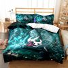 3D Printing Art Hollow Knight Bedroom Twin Bedding Set 3 Piece Comforter Kids Bed Duvet Cover 21 - Hollow Knight Store