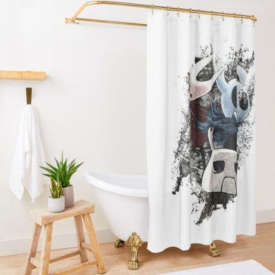 Hollow Knight Hollow Grunge 4 Shower Curtain Official Hollow Knight Merch