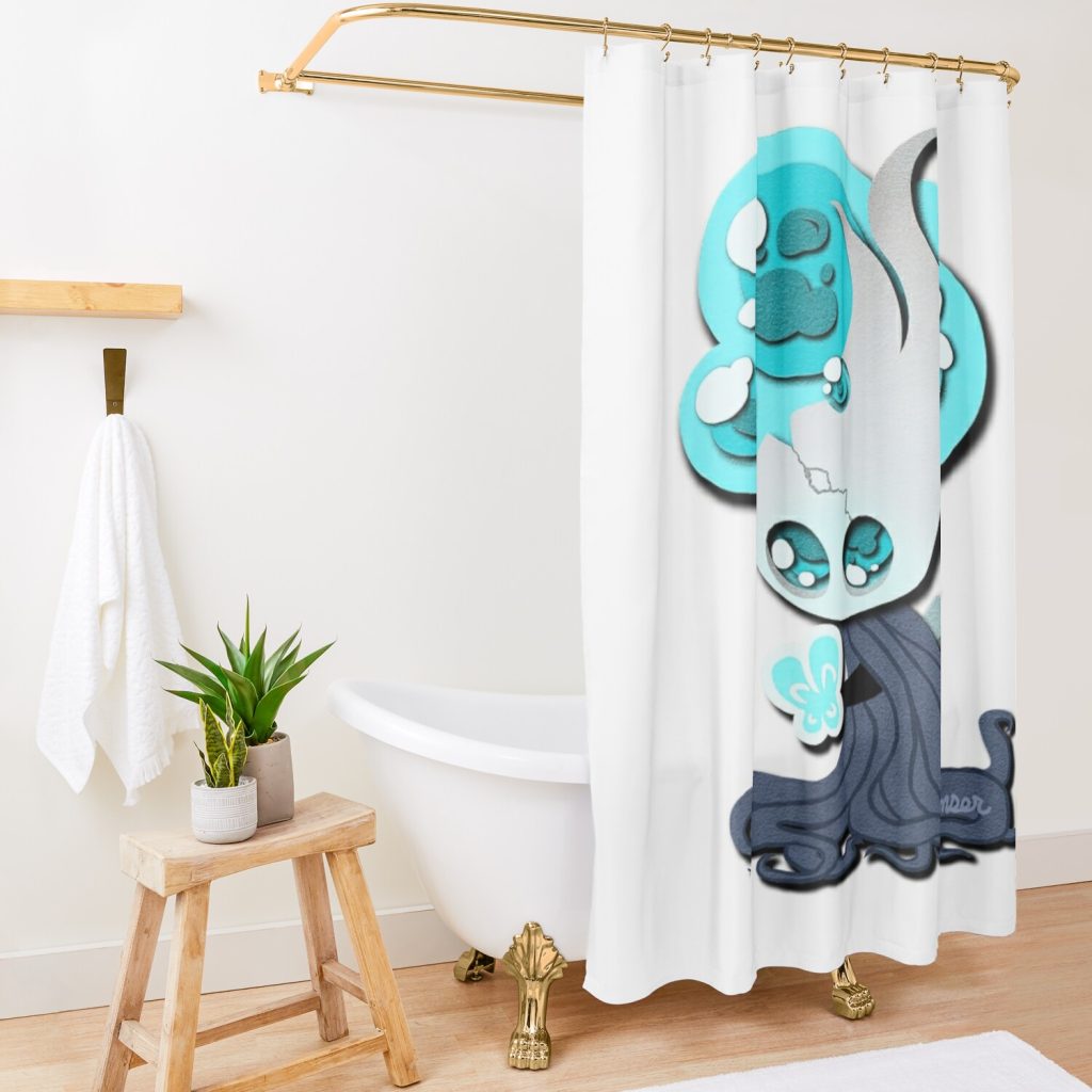 Hollow Knight Lifeblood Broken Vessel Shower Curtain Official Hollow Knight Merch