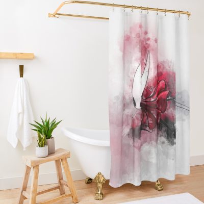 Hollow Knight Silksong - Hornet Painting Shower Curtain Official Hollow Knight Merch