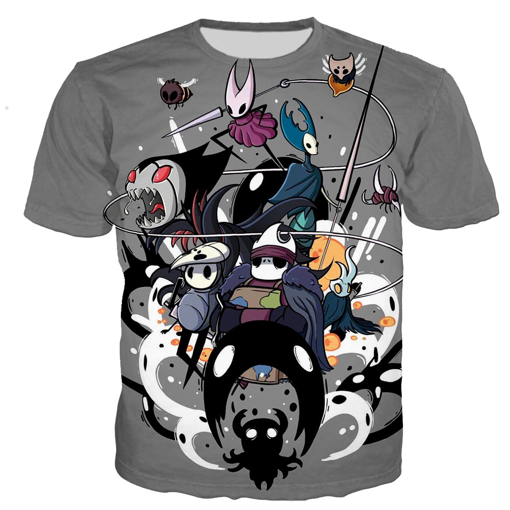Anime Game 3D Hollow Knight Print T-shirt